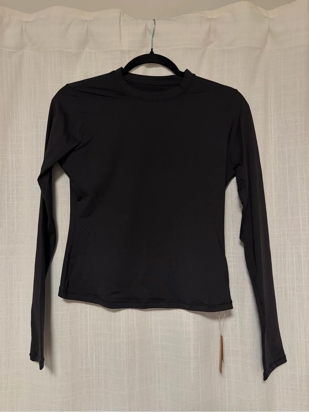SKIMS Black Swim Long Sleeve Top